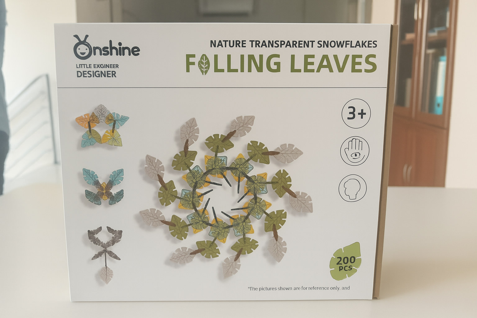 Onshine Falling Leaves Nature Transparent Snowflakes 200 Pieces