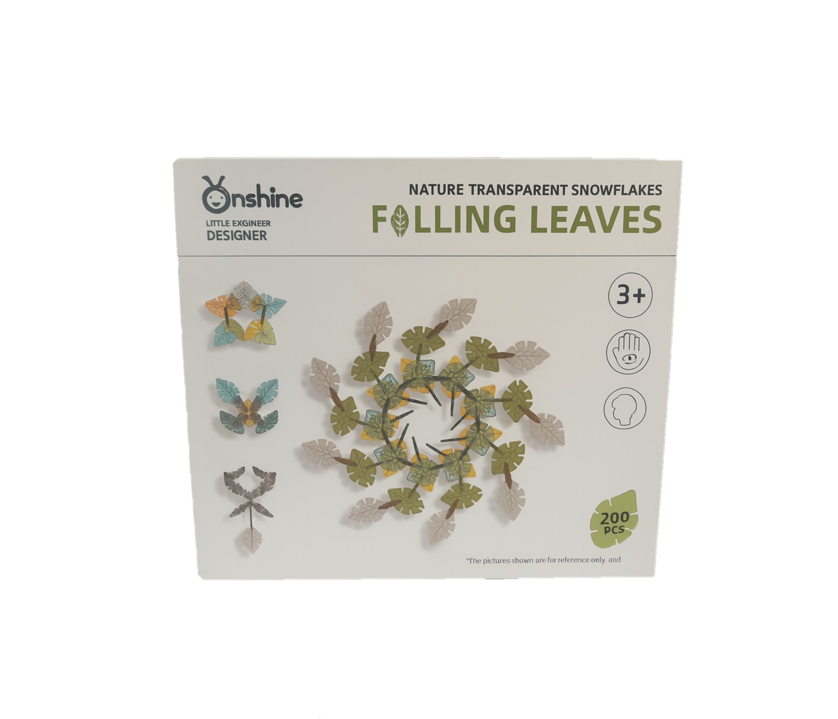 Onshine Falling Leaves Nature Transparent Snowflakes 200 Pieces