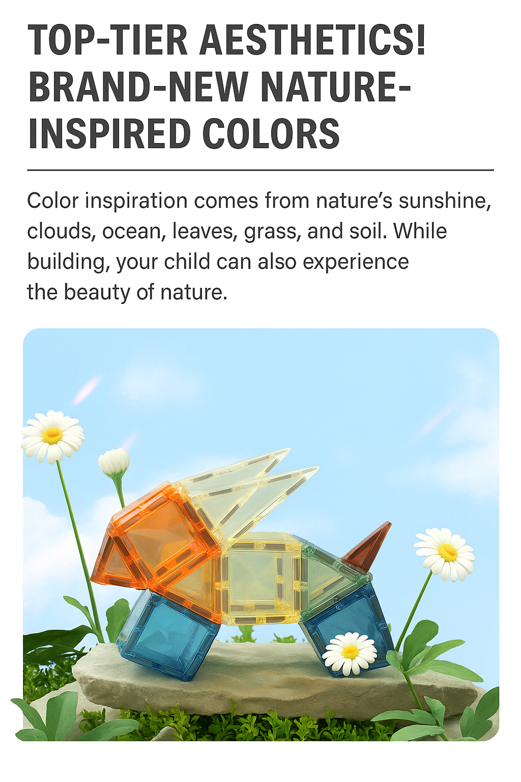 Onshine Nature Magnetic Tiles 60 Piece Set