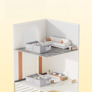 Deluxe Baby Playpen Indoor Safety Play Yard Grey