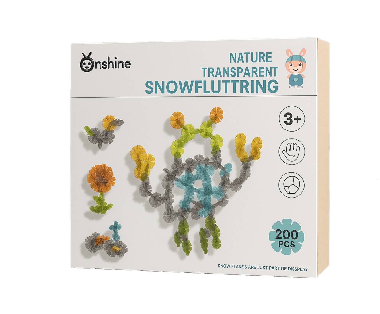 Onshine Transparent Snowflake Building Set 200 Pieces