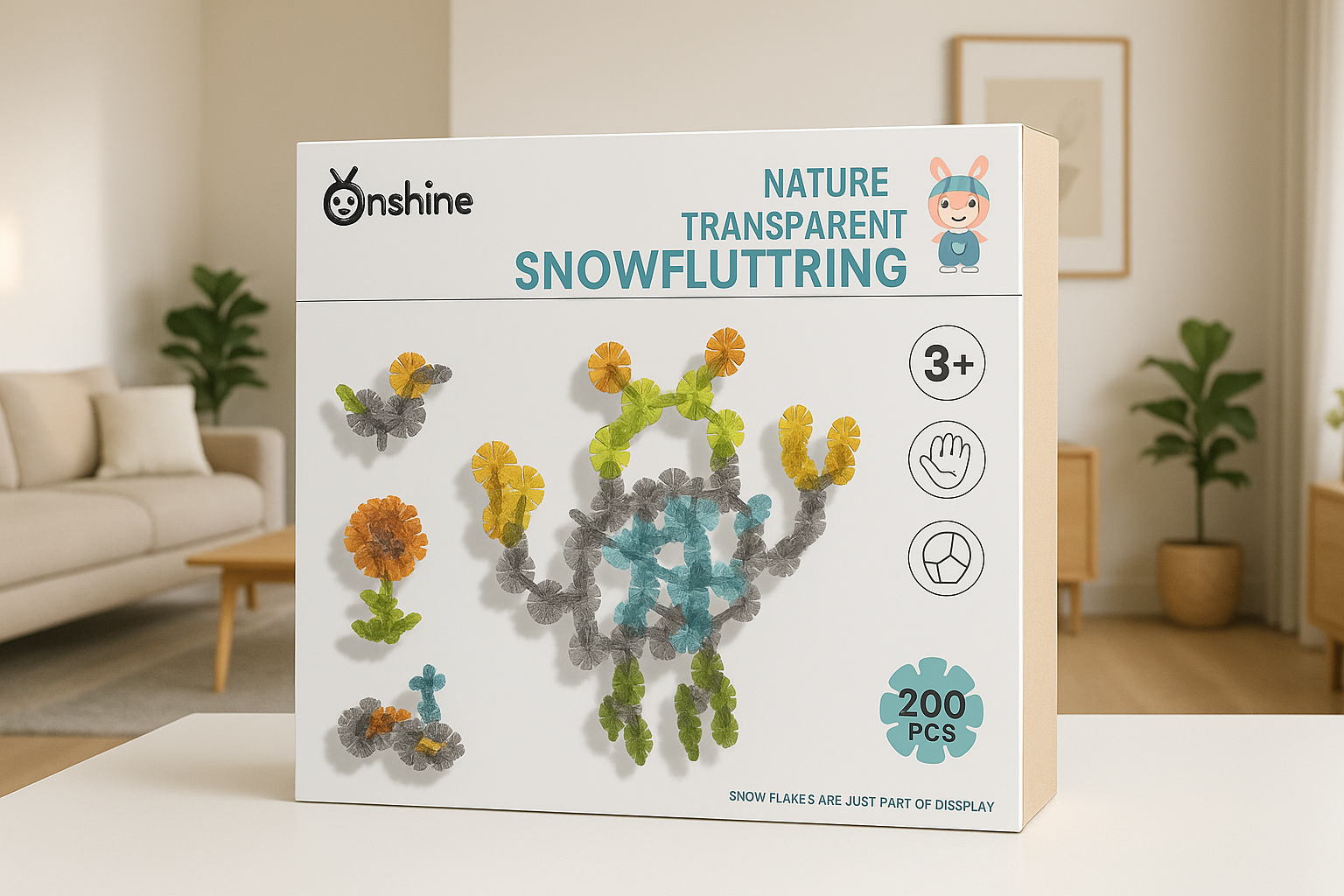Onshine Transparent Snowflake Building Set 200 Pieces