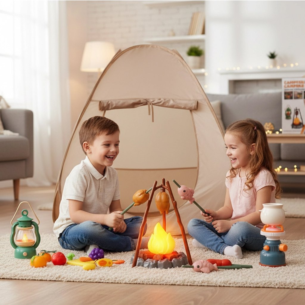 Camping Adventure Set with Pop-Up Tent – 34 Pieces