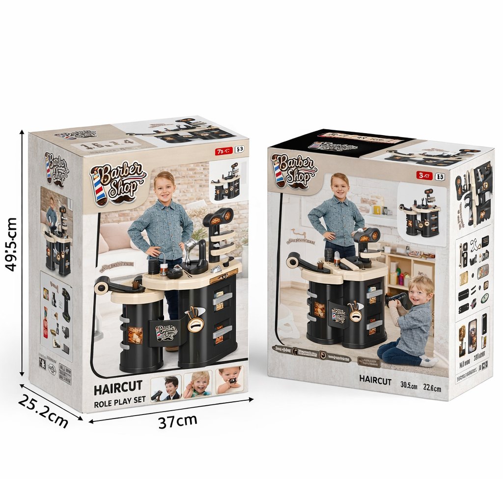 Barber Shop Play Station – 34 Pieces