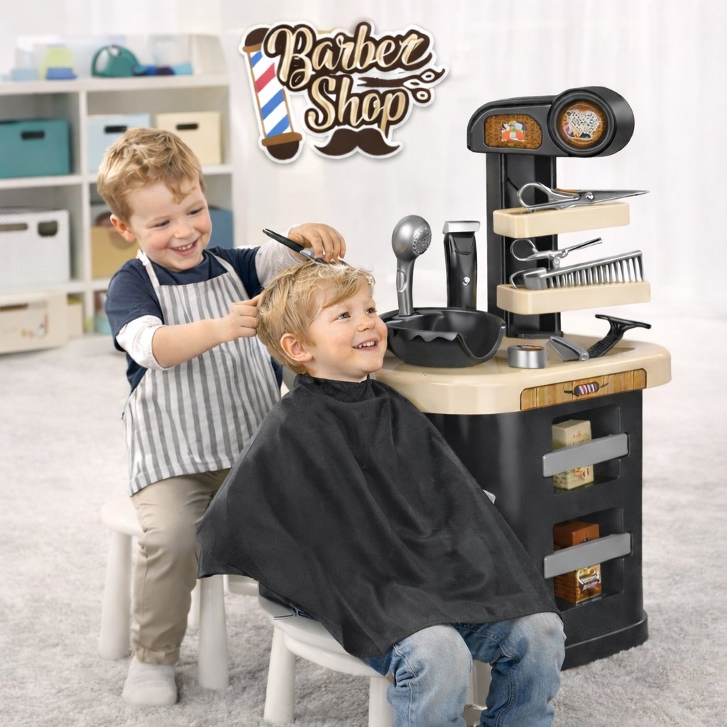 Barber Shop Play Station – 34 Pieces